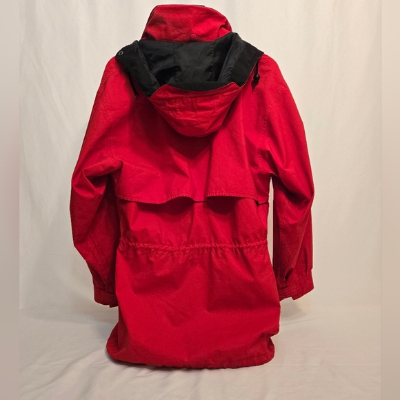 Vintage 90s Eddie Bauer Mens Teal Gore-Tex medium Rain Coat Jacket‎ Windbreaker - Picture 13 of 16